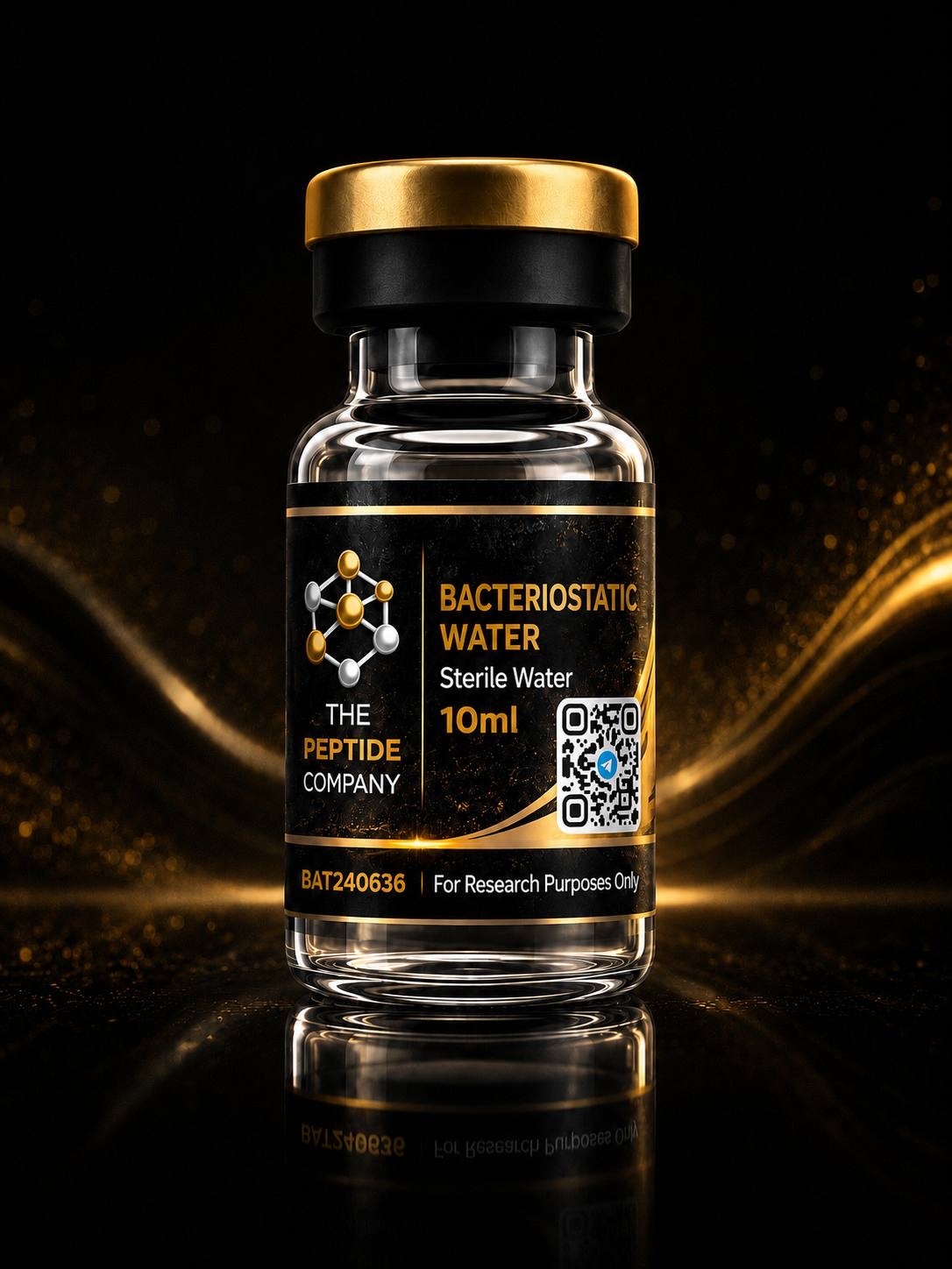 Bacteriostatic Water 10ml research vial
